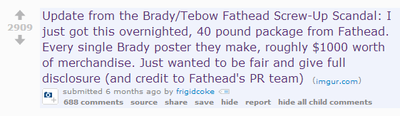 Fathead's PR Crisis Transformed by Reddit