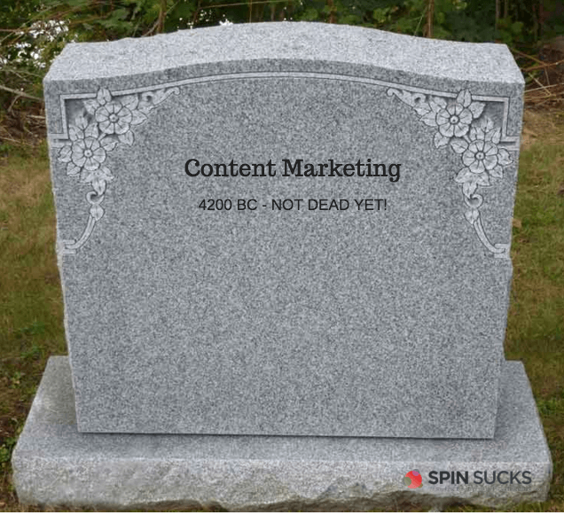 Content Marketing Most Certainly is Not Dead