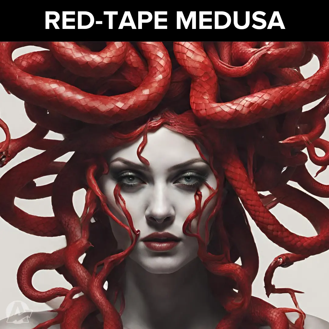 Red Tape Medusa Halloween Costume