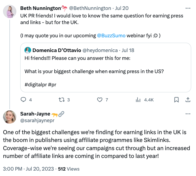 Beth Nunnington and Sarah Jayne’s X post